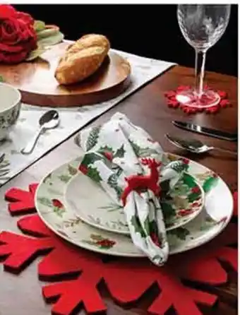La Comer Anillos para servilletas xmas gris o rojo t&a home 4pz oferta