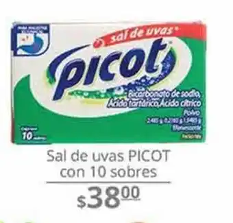 Sal de uvas picot con 10 sobres