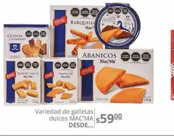 Galletas dulces mac'ma