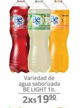 Agua con sabor be light 1l x 2