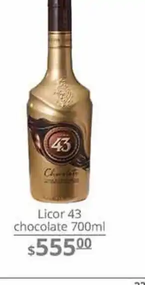 La Comer Licor 43 chocolate 700ml oferta