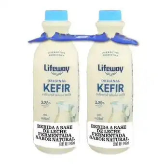 Sam's Club Bebida láctea fermentada kefir natural 2 piezas 946 ml c/u oferta