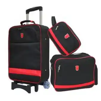 Set de viaje mccarthy 3 piezas negro/rojo set-3