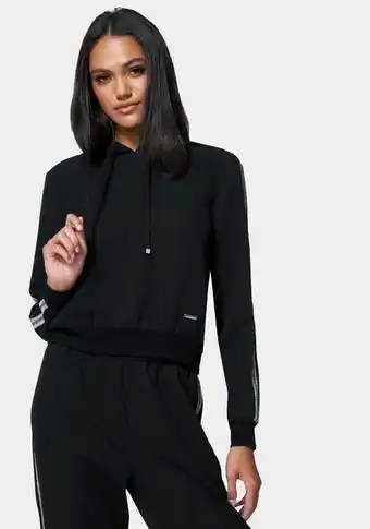 Bebe Bebe lux lounge crepe rhinestone detail hoodie oferta