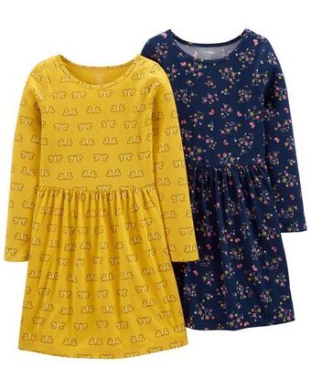 Carter's Paquete de 2 vestidos de jersey carter's oferta