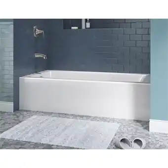 The Home Depot Tina de baño elmbrook 159l drenaje izquierdo blanco oferta