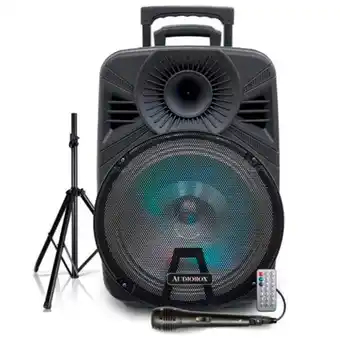 Bocina audiobox abx-150s 15" 3400w bt usb aux