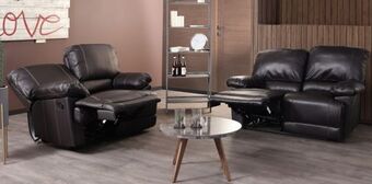 Muebles Dico Juego de 2 love seat gold gordon café oferta