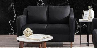 Muebles Dico Love seat arla negro oferta