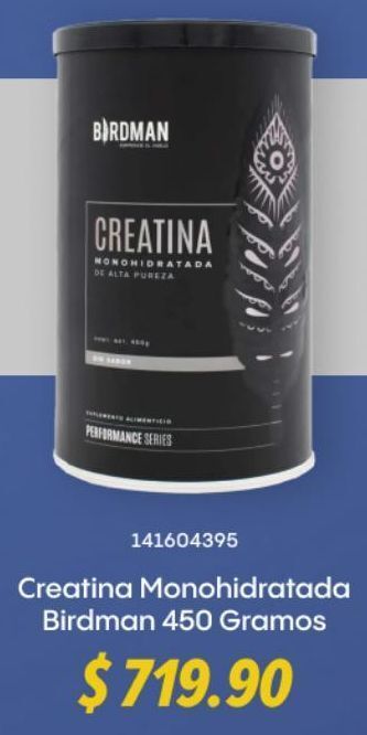 Creatina monohidratada birdman 450 gramos