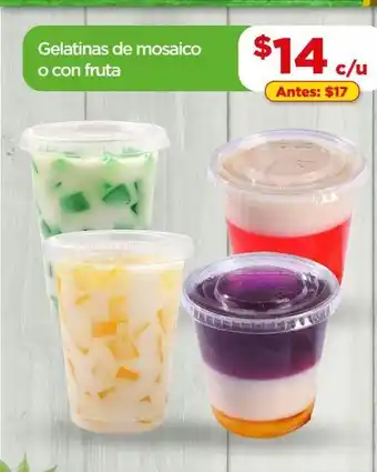 Bodega Aurrerá Gelatinas de mosaico o con fruta oferta