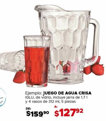 DelSol Juego de agua crisa oferta