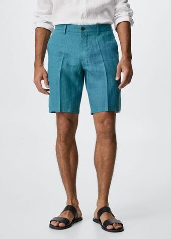 Mango Bermudas 100% lino oferta