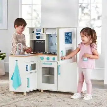 Sam's Club Cocina de madera member's mark blanca con accesorios oferta