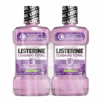 Sam's Club Enjuague bucal listerine cuidado total 2 pzas de 1 l oferta