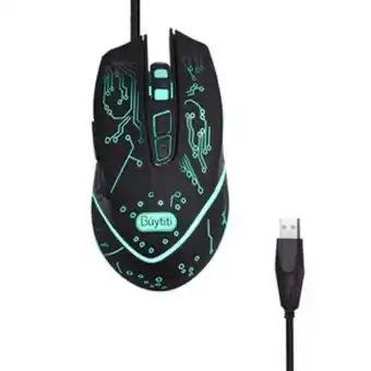 El Bodegón Mouse óptico alámbrico ergonómico gadgets&fun diseño gaming para pc con 4 velocidades dpi: 1600/2400/3200 oferta