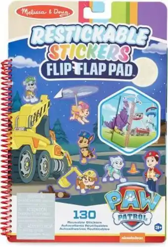 Julio Cepeda Jugueterías Melissa & doug paw patrol bloc flip-flap de pegatinas reutilizables oferta