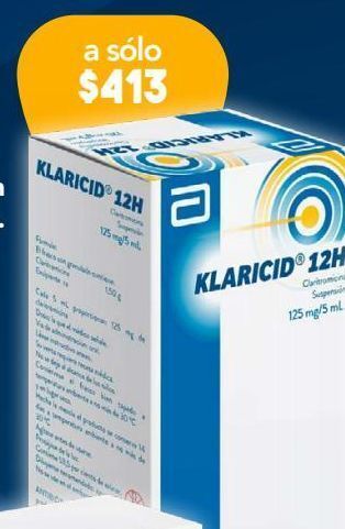 Farmacia San Pablo Klaricid 12hped sus 125mg/5ml fra c/60ml oferta