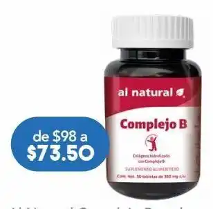 Farmacia San Pablo Al natural sup alim complejo b c/30tab oferta