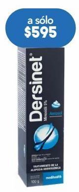 Dersinet +aerosol 5% +es aer c/100gr