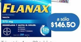 Farmacia San Pablo Flanax tab 275mg caj c/20 oferta