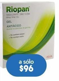 Farmacia San Pablo Riopan gel 80gr/10mg caj c/10 sob oferta