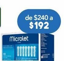 Farmacia San Pablo Microlet lancetas caj c/100pzs oferta