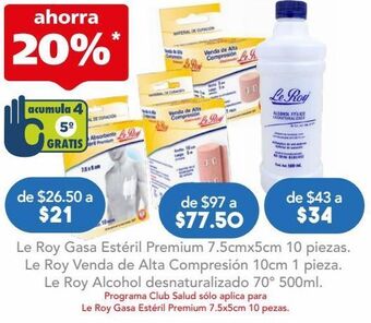 Farmacia San Pablo Le roy alcohol desnaturalizado 70° c/1l oferta