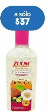 Farmacia San Pablo Zuum gel antibact limón coco c/250ml oferta