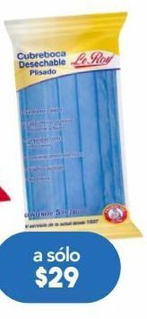 Farmacia San Pablo Le roy cubreboca plisado azul c/5pzs oferta