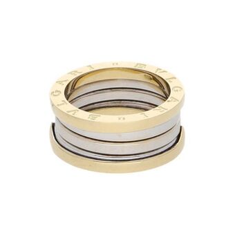 Nacional Monte de Piedad Argolla diseño especial en oro dos tonos 14 kilates. oferta