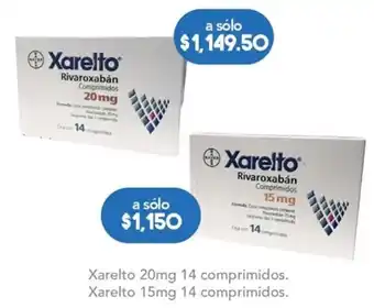 Farmacia San Pablo Xarelto 120mg 14 Comprimidos oferta