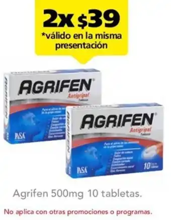 Farmacia San Pablo Agrifen 500mg 10 Tabletas oferta