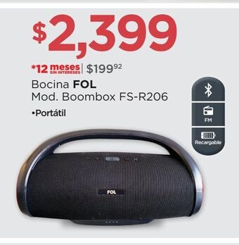 Chedraui Bocina fol oferta