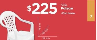 Chedraui Silla polycar oferta