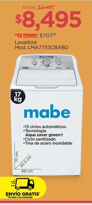 Chedraui Lavadora oferta