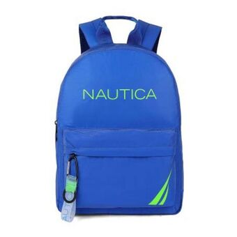 Mochila portalaptop nautica reflective azul