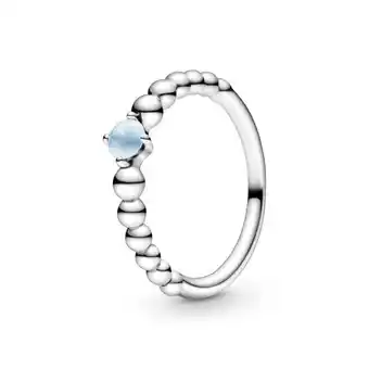 Pandora Anillo de abalorios azul cielo oferta