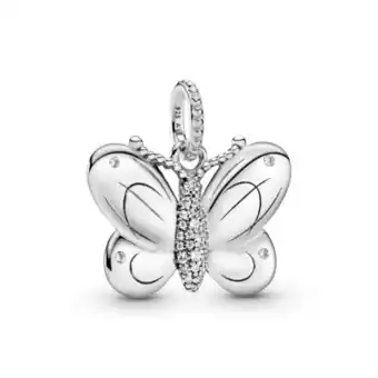 Dije mariposa de pavé