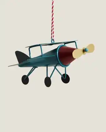 Avión adorno metal
