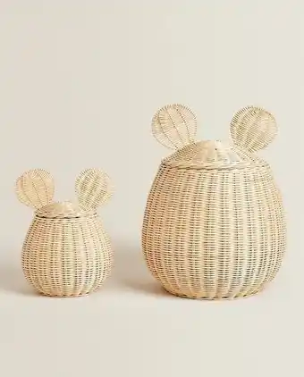 Cesta ratán orejitas