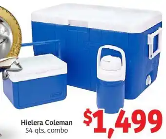 Soriana Híper Hielera Coleman 54 qts. Combo oferta