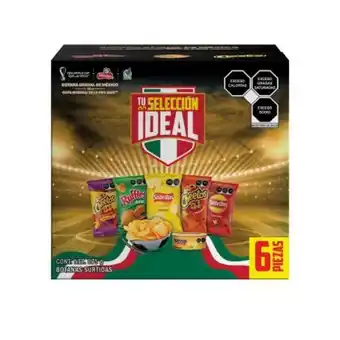 Surtido de botanas sabritas multipack mundial 875 g