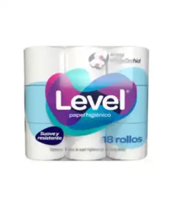 Smart & Final Papel higiénico level 18 rollos oferta