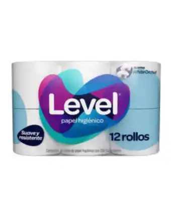 Papel higiénico level (12 pz)