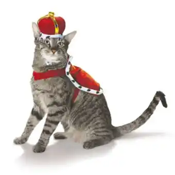 Bootique disfraz en forma de rey con capa para gato, chico/ mediano
