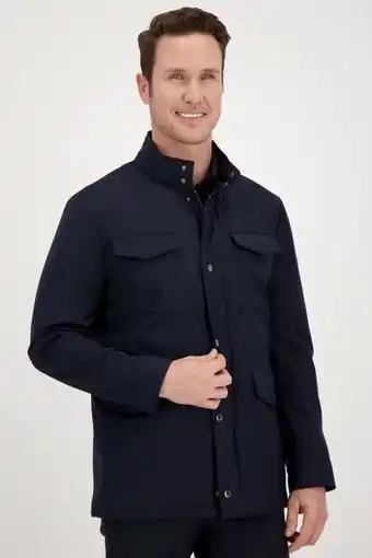 Robert's Chamarra calderoni color azul marino, regular fit oferta