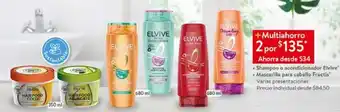 Walmart Shampoo O Acondicionador Elvive, Mascarilla para Cabello Fructis oferta