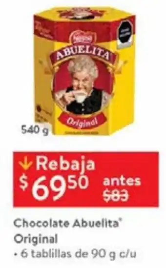 Walmart Chocolate Abuelita Original 90g oferta
