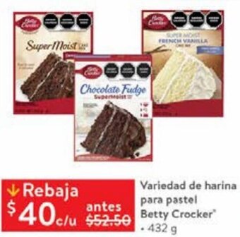 Variedad de Harina para Pastel Betty Crocker 432g